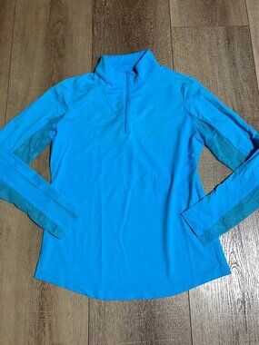 IBKUL 1/4 Zip Long Sleeve Golf Top Size XS